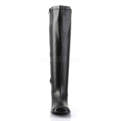 3 Inch Heel GOGO-300WC Black Pu (Wide Calf)