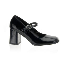 Funtasma,Black Pat Closed Toe Maryjane High Heels - Shoecup.com