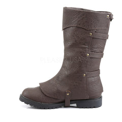 Men's Brown Renaissance Medieval Pirate Boots - Shoecup.com - 3