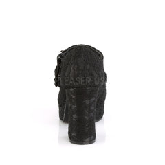 3 Inch Heel GOTHIKA-09 Black Satin