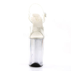 PLEASER INFINITY-908 Clear 9 Inch Heel Sandals - Shoecup.com - 2