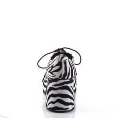 JAZZ-02 Zebra Print Platform Shoes