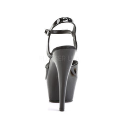 FUNTASMA JULIET-209 Black Pat Sexy Stiletto Heel Sandals