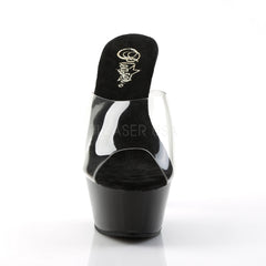 6 Inch Heel KISS-201 Clear-Black