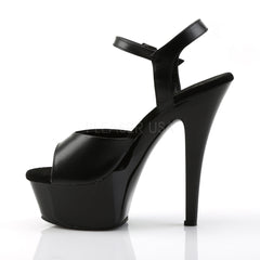 6 Inch Heel KISS-209 Black Leather