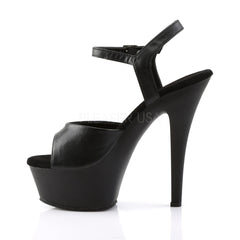 6 Inch Heel KISS-209 Black Pu