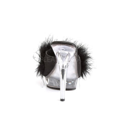 5 Inch Heel LIP-101-8 Black Fur