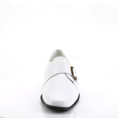 Men's White Pu Costume Loafer Gangster Shoes