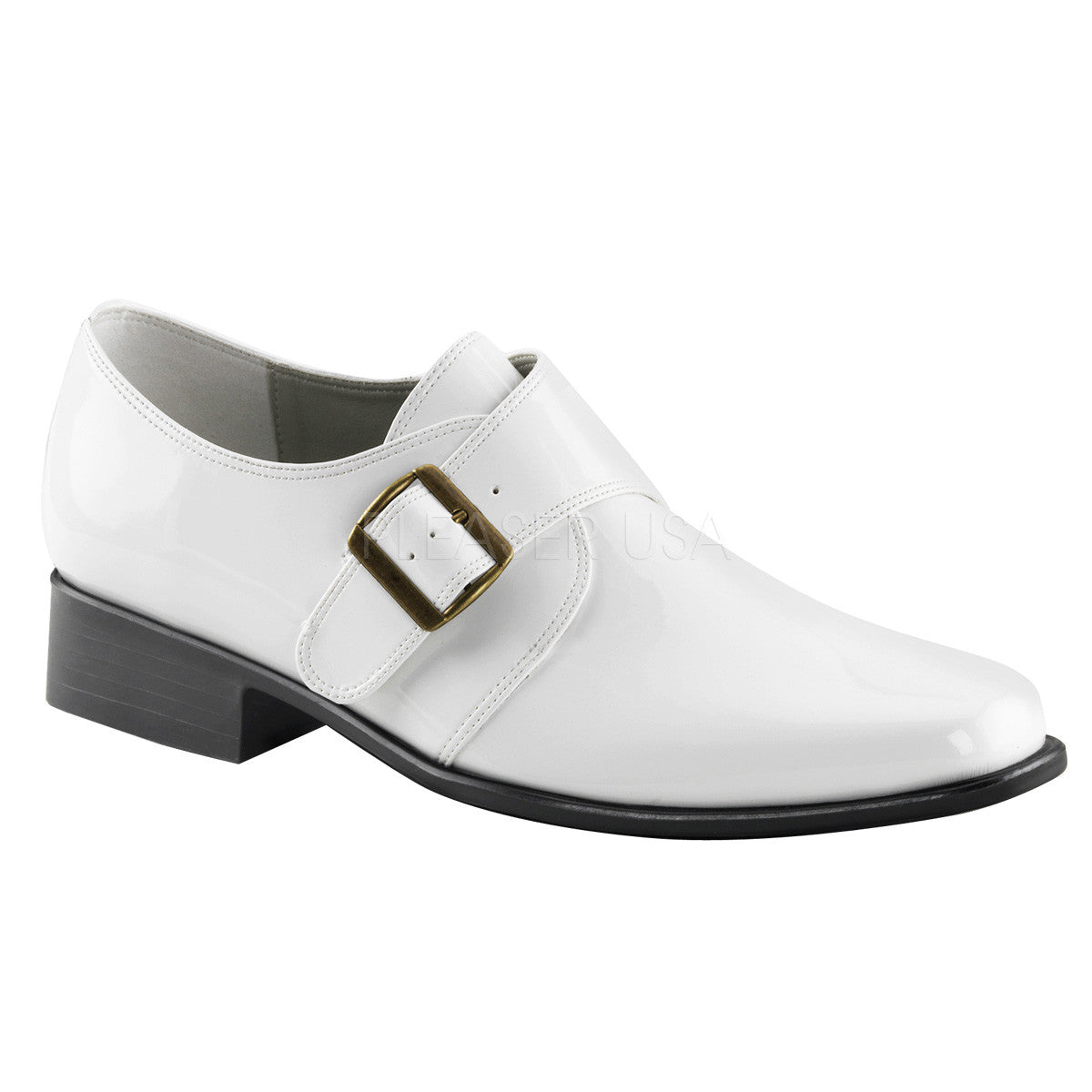 Men's White Pu Costume Loafer Ganster Shoes - Shoecup.com
