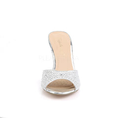 3 Inch Heel LUCY-01 Silver Glitter