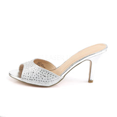 3 Inch Heel LUCY-01 Silver Glitter