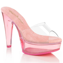 5 Inch Heel MARTINI-501 Clear Baby Pink