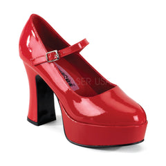 FUNTASMA MARYJANE-50 Red Pat MaryJane Pumps - Shoecup.com