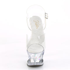 7 Inch Heel MOON-708DIA Clear