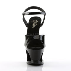 PLEASER MOON-709 Black Ankle Strap Sandals