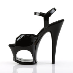 PLEASER MOON-709 Black Ankle Strap Sandals