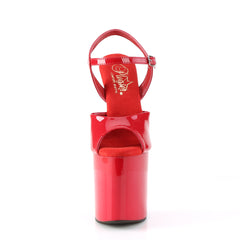 8 Inch Heel NAUGHTY-809 Red Pat