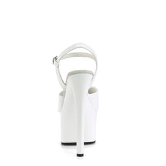 7 Inch Heel PASSION-709 White Pat