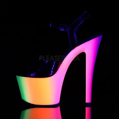 7 Inch Heel RAINBOW-309UV Black Patent