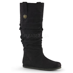 Men's Black Microfiber Renaissance Medieval Pirate Boots - Shoecup.com