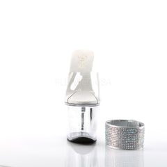 PLEASER REVOLVER-712 Clear Platform Slides