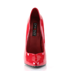 DEVIOUS SCREAM-01 Red Pat Pumps
