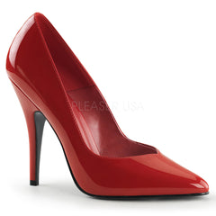 PLEASER SEDUCE-420V Red Pat Pumps - Shoecup.com