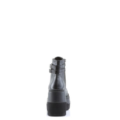 4 Inch Wedge Platform SHAKER-52 Black Pu
