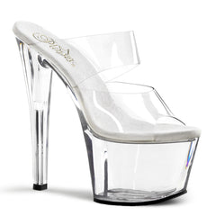7 Inch Heel SKY-302 Clear