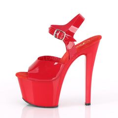 7 Inch Heel SKY-308N Red Jelly Like TPU