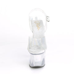 7 Inch Heel SKY-308N Silver Hologram TPU