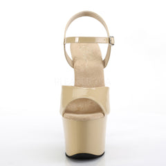 7 Inch Heel SKY-309 Cream Pat