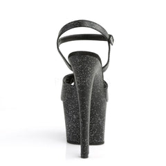 7 Inch Heel SKY-309MMG Black Pu