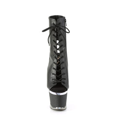 7 Inch Heel SPECTATOR-1016 Black Pu