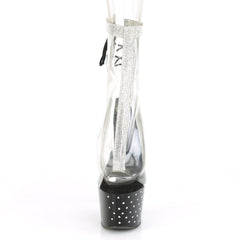 7 Inch Heel STARDUST-1018C-2RS Clear-Black