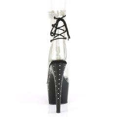 7 Inch Heel STARDUST-1018C-2RS Clear-Black
