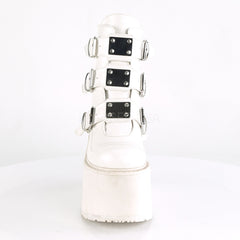 5 Inch Platform SWING-105 White Vegan Leather