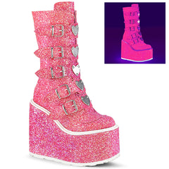 5" Platform SWING-230G Pink Glitter