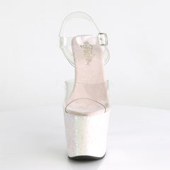 7 Inch Heel UNICORN-708LG Clear Opal