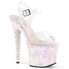 7" Heel UNICORN-708LG Clear Opal