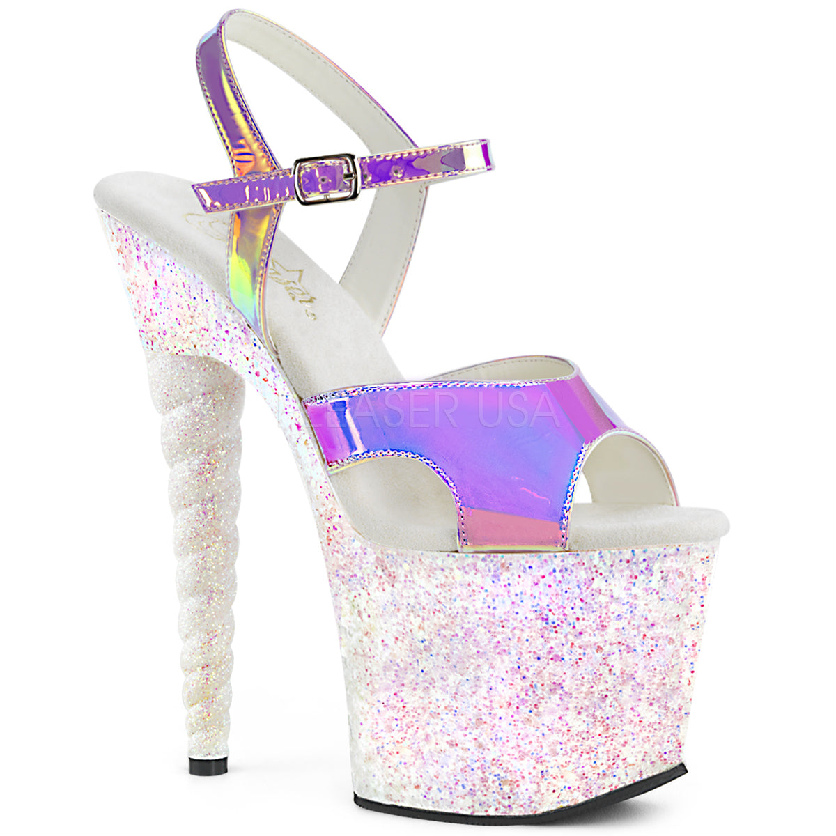 7" Heel UNICORN-711LG Purple