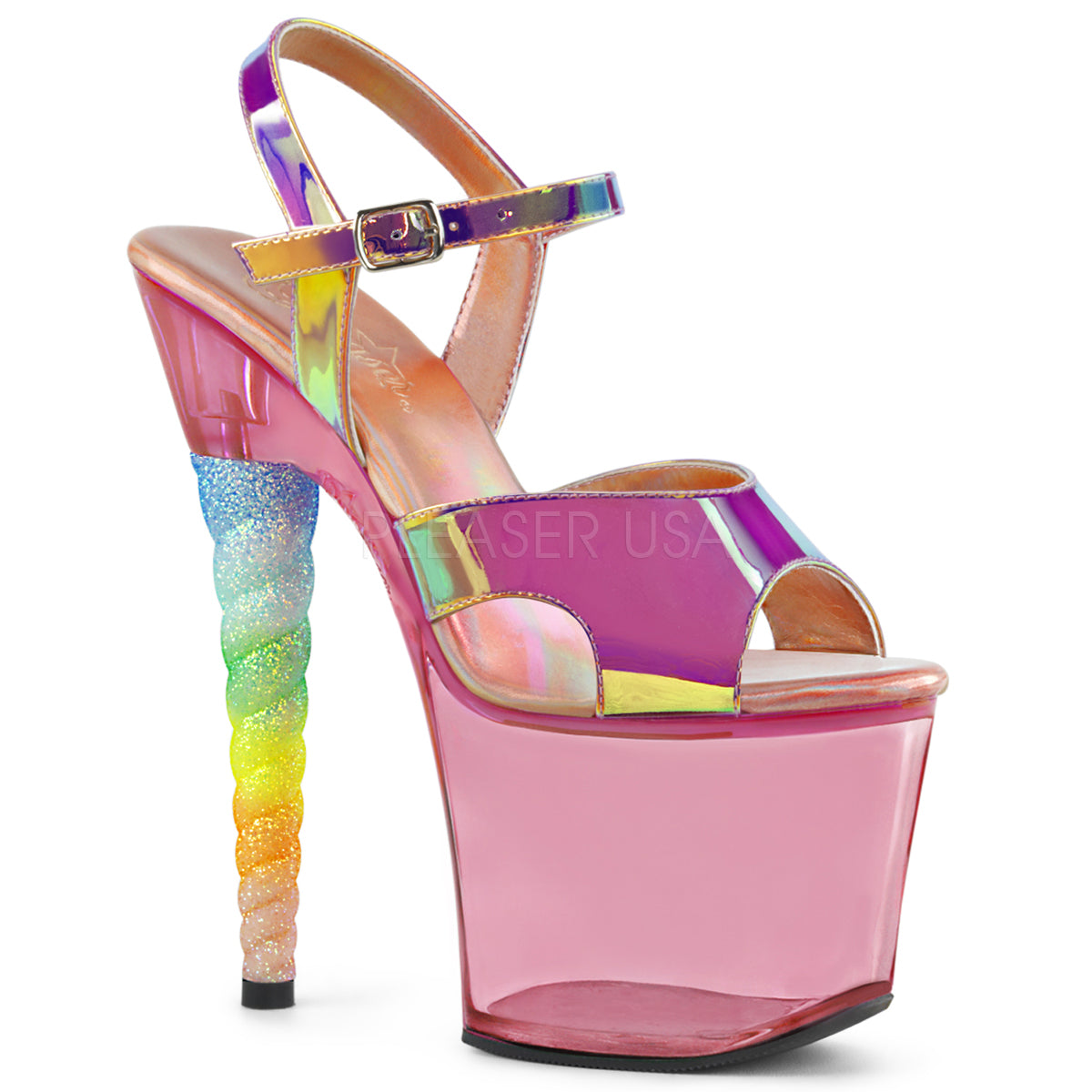 7" Heel UNICORN-711T Pink