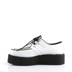 DEMONIA V-CREEPER-502 Men's White Pu Creepers - Shoecup.com - 2