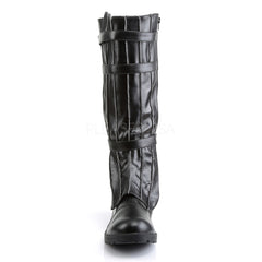 Men's Black Pu Super Hero Boots