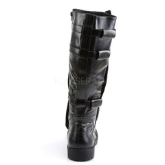 Men's Black Pu Super Hero Boots