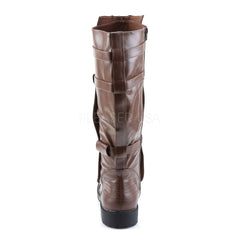 Men's Brown Pu Super Hero Boots