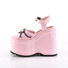 6 Inch Wedge Platform WAVE-09 Baby Pink