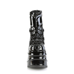 6 Inch Wedge Platform WAVE-110 Black Patent