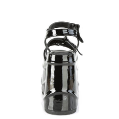 6 Inch Wedge Platform WAVE-13 Black Patent