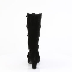 2 Inch Heel WHIMSY-118 Black Vegan Suede